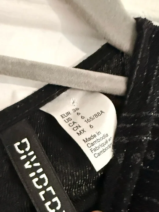 Divided Black Sparkle Long-Sleeve Bodycon Dress - Picture 3 of 3